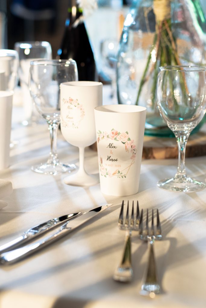 Gobelets personnalisés mariage 