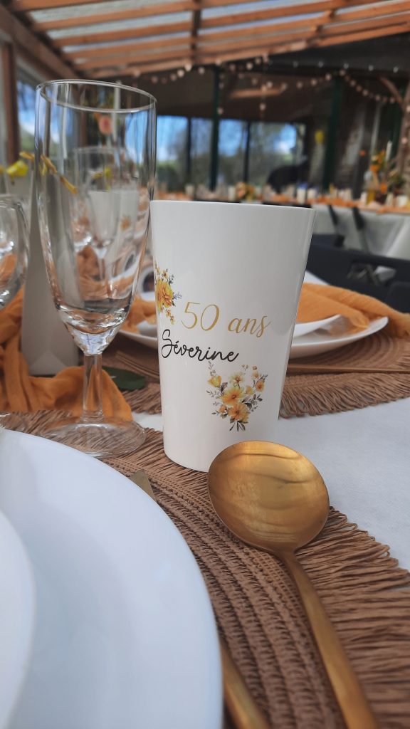 Gobelets personnalisés pour un anniversaire