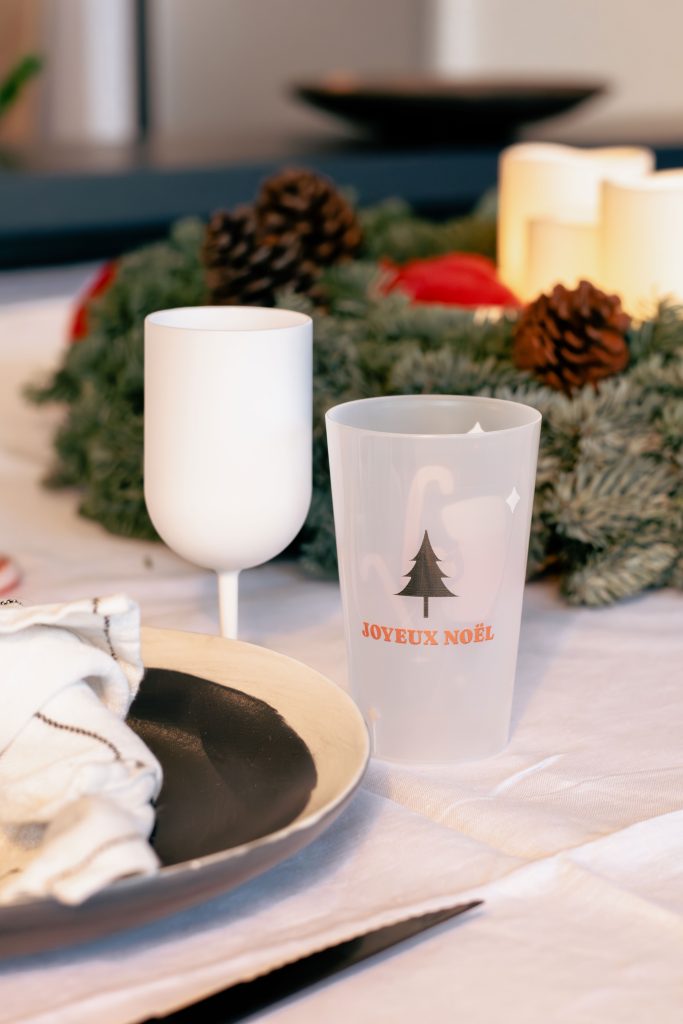 Gobelets personnalisés et réutilisables pour le reveillon