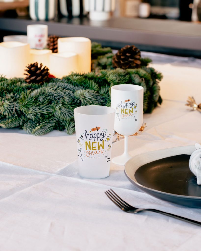 Gobelets personnalisés pour le nouvel an
