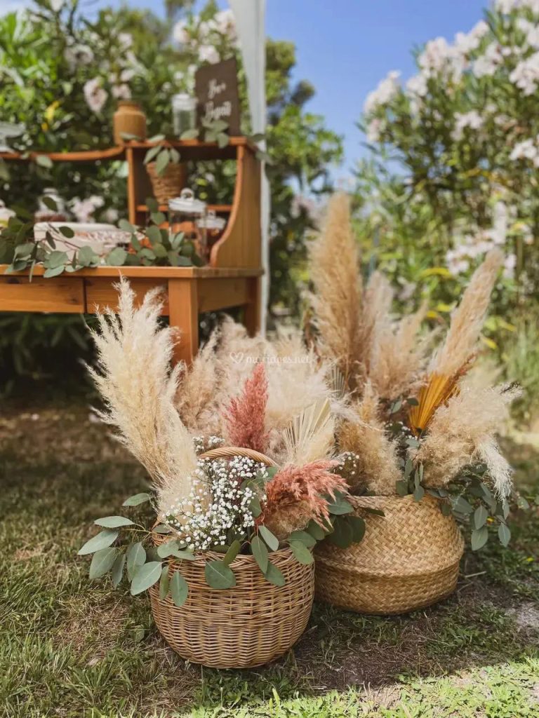 Décoration florale pour un mariage