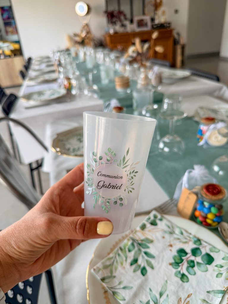 Gobelet personnalisé pour une communion