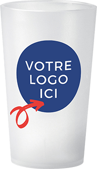 Verre personnalisé avec texte, photo, logo